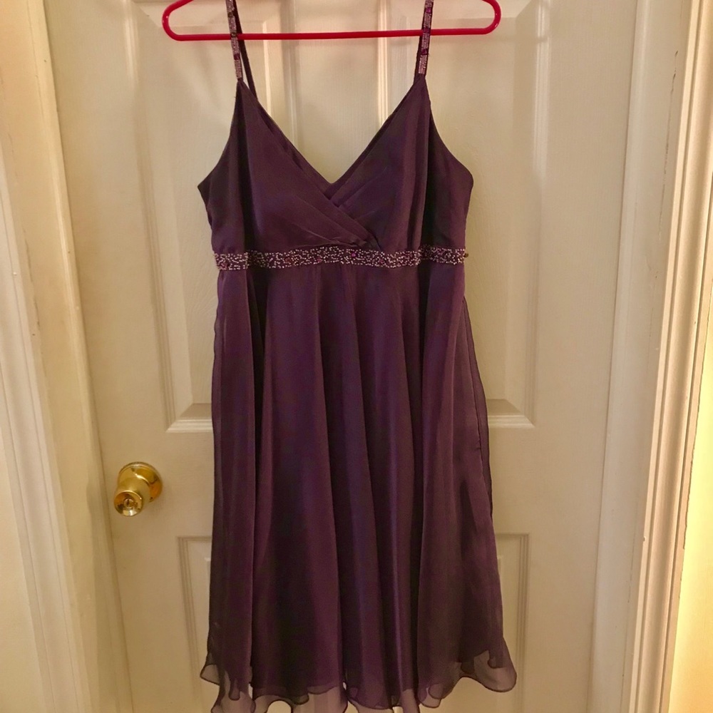 Purple semi formal dress